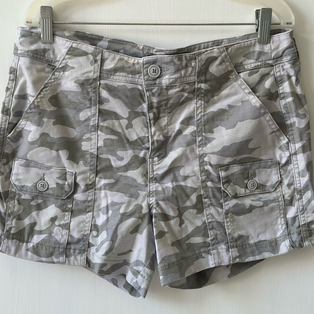 Level 99 Gray Cargo Shorts Urban Style